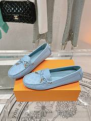 Louis Vuitton Driver Mocassin Shoes Blue - 6