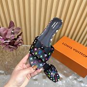 LV x TM 6AM Flat Mule Multicolored Black - 6