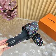 LV x TM 6AM Flat Mule Multicolored Black - 2