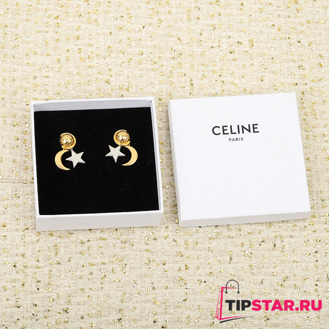 Celine Moon Earrings In Gold - 1