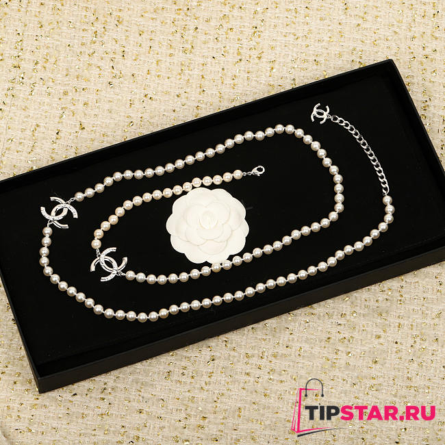 Chanel Necklace With Pearl - 1