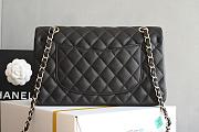 Chanel Classic Flapbag Lambskin Leather In Black Size 25.5*14.5*6 cm - 5