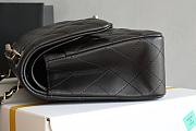 Chanel Classic Flapbag Lambskin Leather In Black Size 25.5*14.5*6 cm - 4