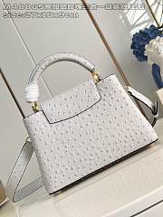 Louis Vuitton Capucines BB Trilogy Taurillon In White - 3