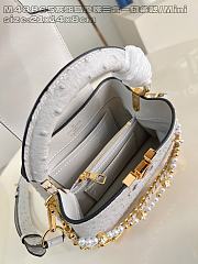 Louis Vuitton Capucines mini Trilogy Taurillon In White - 6