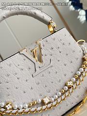 Louis Vuitton Capucines mini Trilogy Taurillon In White - 4