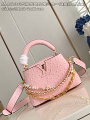 Louis Vuitton Capucines mini Trilogy Taurillon In Pink - 1