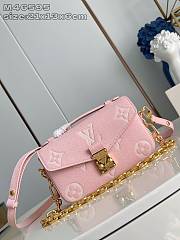 Louis Vuitton Pochette Métis East West Monogram Empreinte In Pink - 1