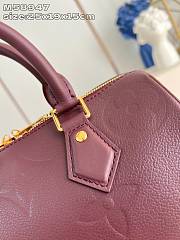 Louis Vuitton Speedy Bandoulière 25 In Burgundy M58947 - 2