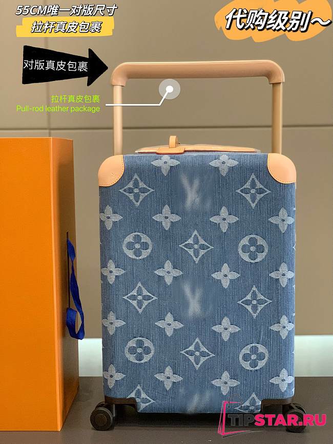 Louis Vuitton Horizon 55 LV Remix Bleu Denim Monogram - 1