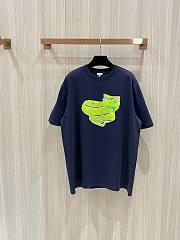 Loewe Jelly Green Snake Short Sleeves T-Shirt In Black - 1