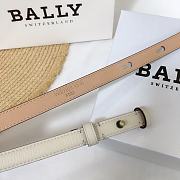 Bally leather Belt In White - 3