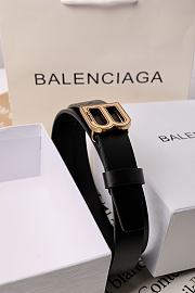 Balenciaga Logo Leather Belt In Black 2.5 cm - 6