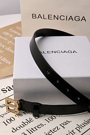 Balenciaga Logo Leather Belt In Black 2.5 cm - 3