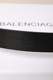 Balenciaga Logo Leather Belt In Black 2.5 cm - 2