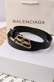 Balenciaga Leather Belt In Black 2.5 cm - 1