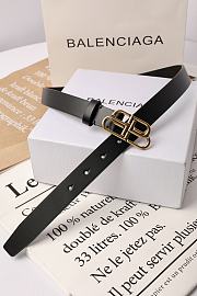 Balenciaga Leather Belt In Black 2.5 cm - 3