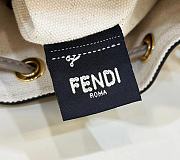 Fendi Mon Tresor Minibag in velluto FF jacquard washed denim - 5