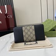 Gucci GG Supreme Wallet Ib Beige/Black - 5