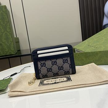 Gucci Luce GG-canvas Card Holder in Blue