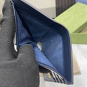 Gucci Luce Original GG Wallet In Blue Canvas - 3