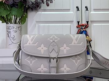 Louis Vuitton Diane Monogram Empreinte Leather Gray M14214