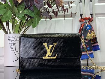 Louis Vuitton Pochette Louise Epi Leather Black