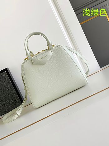 Givenchy Antigona Cube bag in leather almond green