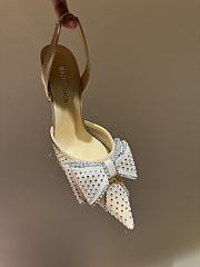 Mach&Mach Diamond Lace High Heel 8.5cm Cream - 4