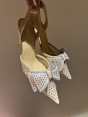 Mach&Mach Diamond Lace High Heel 8.5cm Cream - 2