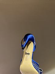 Mach&Mach Diamond Lace High Heel 8.5cm Blue - 5