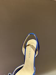 Mach&Mach Diamond Lace High Heel 8.5cm Blue - 4