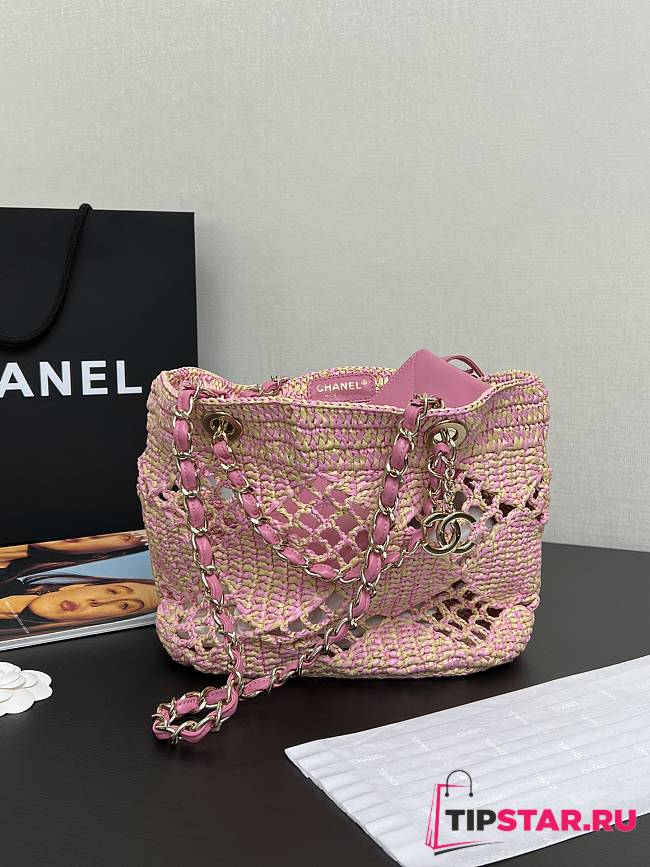 Chanel 24A Small Coco Beach Bag In Pink - 1