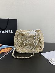 Chanel 24A Small Coco Beach Bag In Yellow - 3