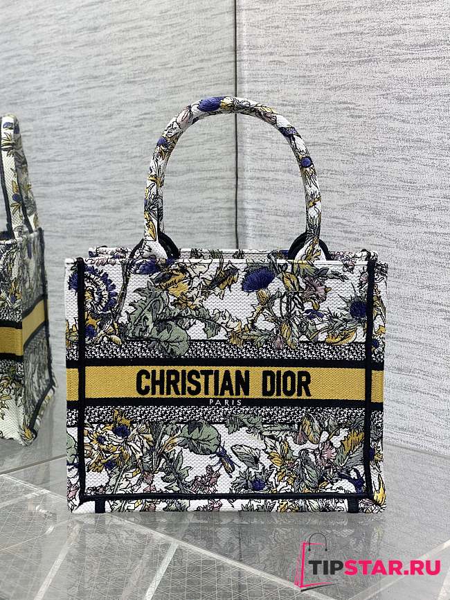 Dior Small Book Tote Around the world yellow - 1