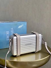 Dior x Rimowa Aluminum Cross-Body Bag Gray - 1