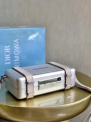 Dior x Rimowa Aluminum Cross-Body Bag Gray - 6