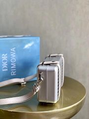 Dior x Rimowa Aluminum Cross-Body Bag Gray - 2