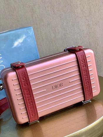 Dior x Rimowa Aluminum Cross-Body Bag Red