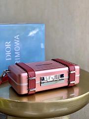 Dior x Rimowa Aluminum Cross-Body Bag Red - 3