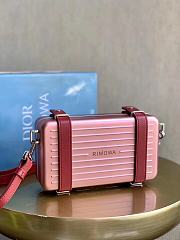 Dior x Rimowa Aluminum Cross-Body Bag Red - 2