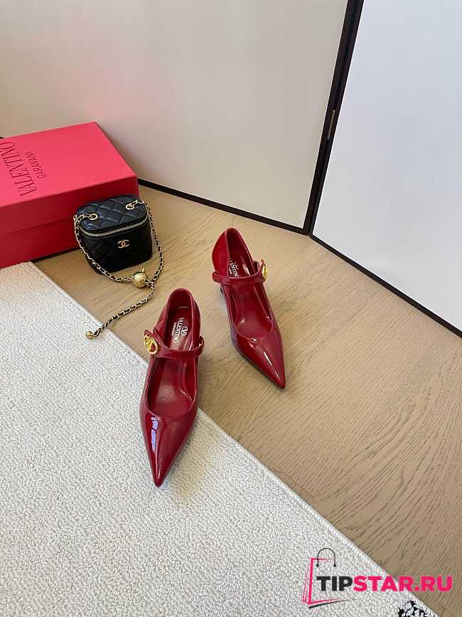 Valentino Vlogo Signature High Heels In Red - 1