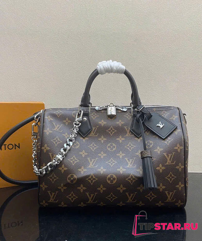 Louis Vuitton Speedy Soft 30 Dark Black Monogram M12243 - 1