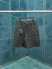 Louis Vuitton 25ss new fashion shimmering denim shorts - 1