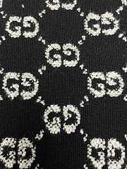 Gucci GG Monogram Wool Curly Bouclé Jacquard Top Sweater Black - 2