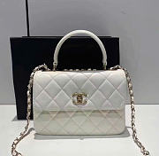 Chanel Trendy CC Top Handle Bag In White Color - 1