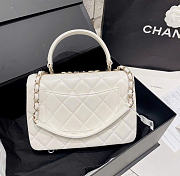 Chanel Trendy CC Top Handle Bag In White Color - 3