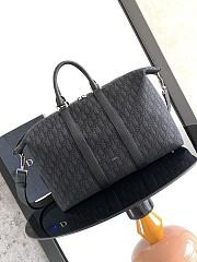 Dior Weekender 40 In Black Color Oblique - 1