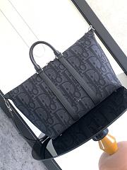 Dior Weekender 40 Black Oblique - 1