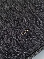 Dior 8 Roll Top Backpack Black Dior Oblique Jacquard - 5